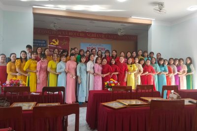 Các cô tham gia Hội thi giáo viên dạy giỏi bậc mầm non cấp huyện năm học 2023-2024 thành công tốt đẹp