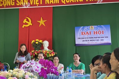 Đại hội công đoàn cơ sở lần thứ VII nhiệm kì 2023-2028 trường Mầm non Hành Thịnh thành công tốt đẹp!